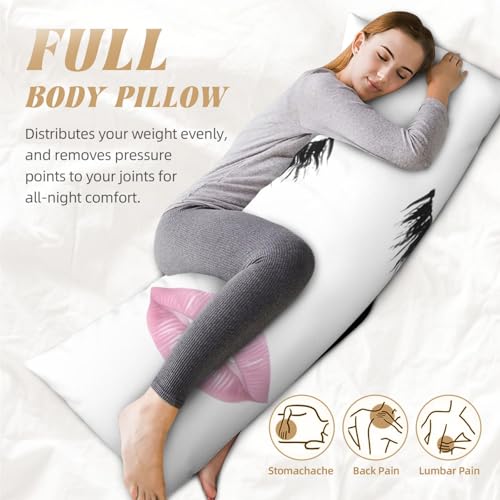 Housse de coussin de corps long blanc esthétique et taie douce - 6
