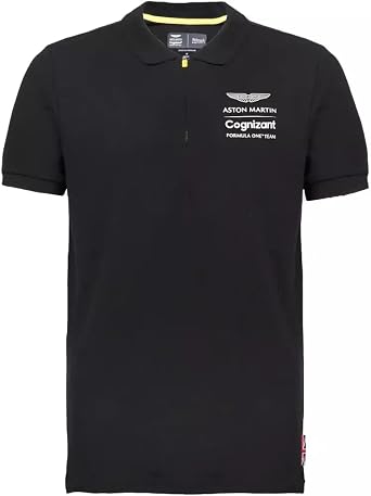 Aston Martin Cognizant F1 Lifestyle Polo Shirt Black