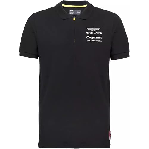 Aston Martin Cognizant F1 Lifestyle Polo Shirt Black