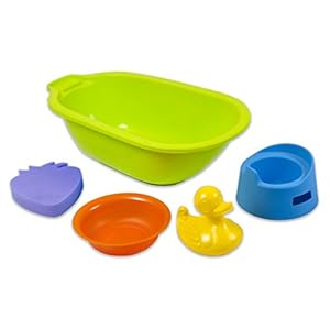 Miniland Miniland31200 bad met accessoires, multi-color