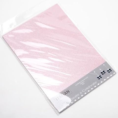 Italian Options Pink Metallic Textured Card Paper Cover