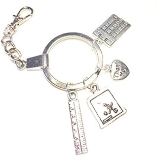 Teacher Key Ring, Key ring for Teacher, Gift for Teacher, Teacher's key ring, Teacher Charms, Teacher Gift