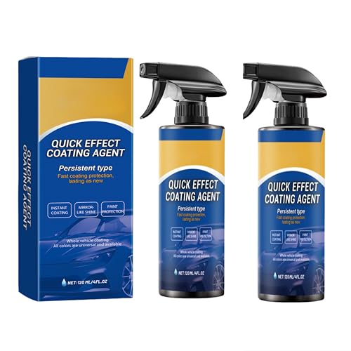 Generic - Car Coating Spray, Quick Effect Oil Film Emulsion Glass Cleaner, Coat Car Wax,Car Scratch Wax Coating Spray, Oil Film Emulsion Glass Cleaner (2pcs)