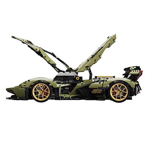 icuanuty Technik Auto Bausteine, 2527 Teile 1: 8 Technik Sportwagen Modell, Klemmbausteine Technik Auto Kompatibel mit… – Bild 3