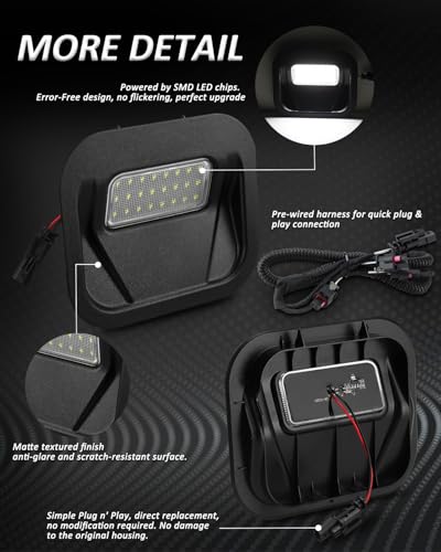 Lámpara LED para escalón trasero Bestview compatible GMC Silverado miniatura 2