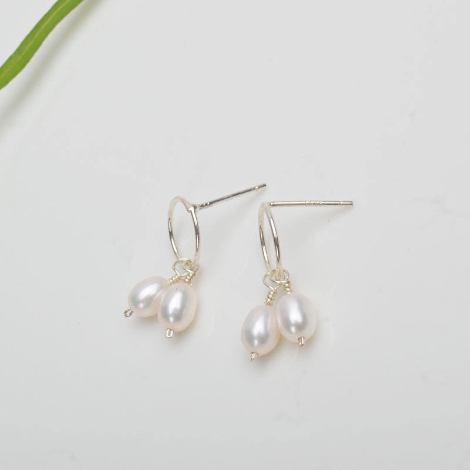 LOKILOKI Set Di Gioielli Di Perle D'Acqua Dolce Naturali In Argento