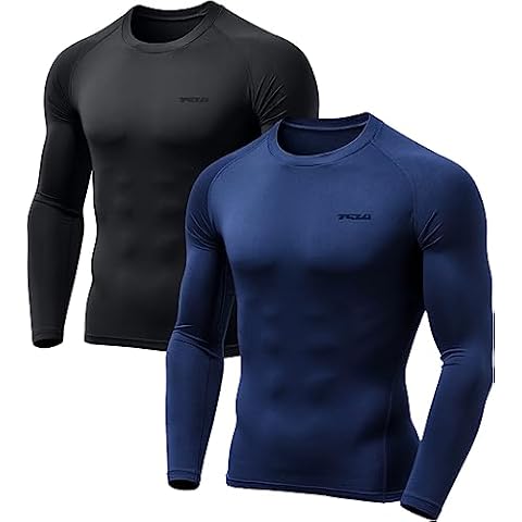 TSLA Men's Thermal Long Sleeve Compression Shirts Cover