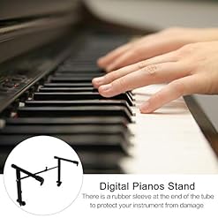 Generic Support de clavier, extension à 2 niveaux, adaptateur de largeur réglable. – Image 5