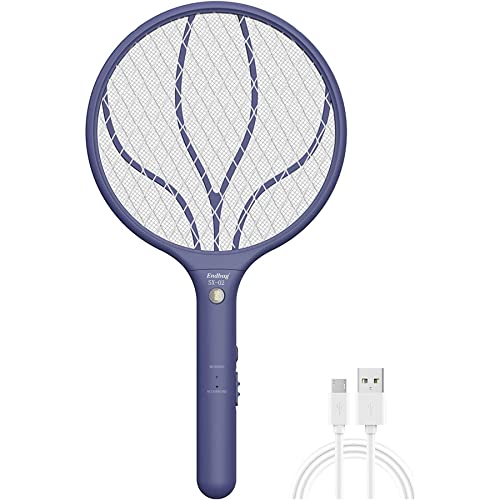 Rechargeable Fly Swatter Racket & Handheld Bug Zapper - Endbug