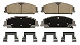 Wagner ThermoQuiet QC1351 Ceramic Disc Pad Set With Installation Hardware, Front