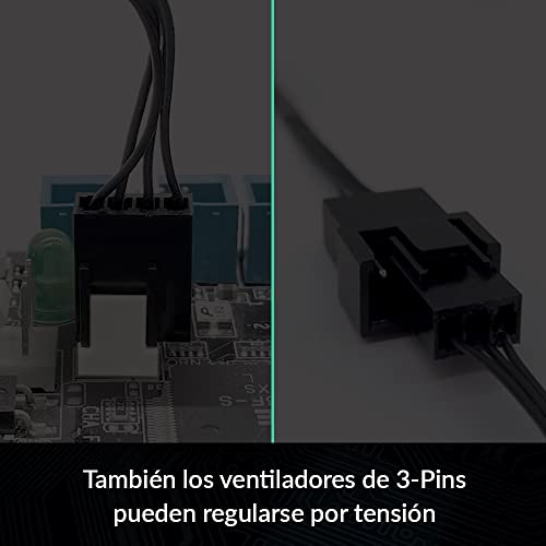 Miniatura 6 de Arctic 4-Pin Pwm Fan Splitter Cable - Cable De Extensión Pst Para 4 Ventiladores Para Caja, Conexión Multi-Ventilador Provee Una Refrigeración Suficiente Y Centralizada - Negro