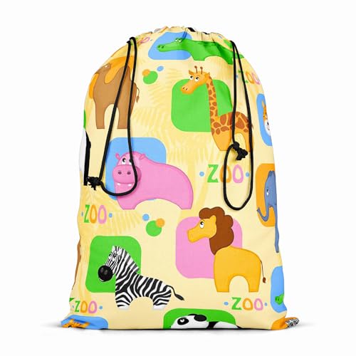 Image of ArtzFolio African Animals D1 | Reusable Sack Bag | Bag for Gym, Storage, Vegetable & Travel