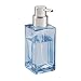 InterDesign Casilla Glass Foaming Soap Dispenser Pump for Kitchen, Bathroom Countertop and Vanities - Navy/Brushed