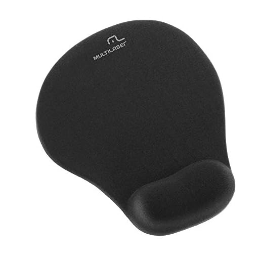 AC021_1 Mouse Pad Multilaser Com Apoio Gel Pequeno Preto - AC021