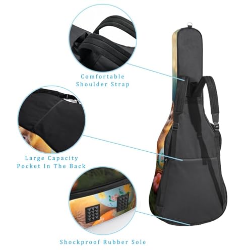 Sac pour guitare acoustique 40 pouces imperméable et multicolore - 3