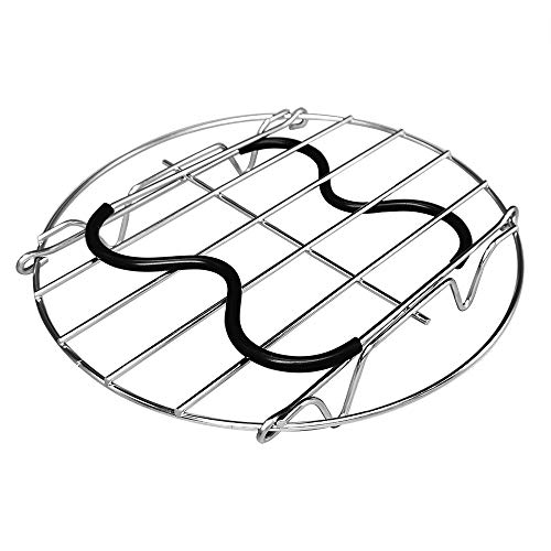 Trivet with Silicone Handles for Instant Pot 6 Qt 8 Qt, Alamic Instant Pot Trivet with Heat Resistant Silicone Handles, Steamer Rack Trivet for Electric Pressure Cookers 6 Qt 8 Qt - Thumbnail 2