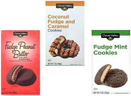 Coconut Caramel Fudge, Fudge Thin Mint and Peanut Butter Fudge Cookie Variety 3 Pack