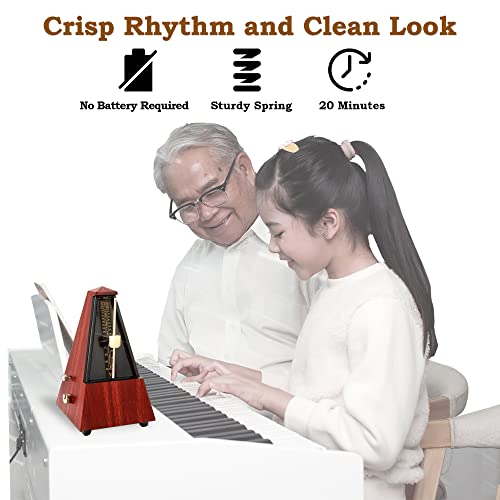 image for Tempi Mechanical Metronome for Musicians - 2 Year Warranty - Metronome