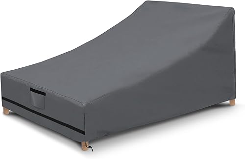 AKEfit Funda para tumbona doble, 83 pulgadas de largo x 59 pulgadas de ancho, impermeable, resistente, para exteriores, doble ancho, para patio,
