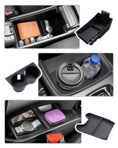 Image of CDEFG 3Pcs for 2023 2024 2025 2026 Honda HR-V Center Console Organizer Tray for 2023-2026 Honda HR-V(Sport,EX-L,LX) Accessories Lower Console Armrest Tray Storage Box Cup Holder