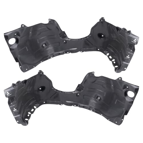 Image of TRQ Front Inner Fender Liner Set Compatible with 2019-2022 Lexus ES300h 2019-2021 ES350 LX1248141 LX1248143 LX1249141 LX1249143