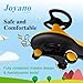 Joyano Swing Car, LED Flashing Wheels, Ride on Wiggle Car Boys and Girls, No Batteries, Gears or Pedals, Twist, Turn, Wiggle Movement to Steer, for Toddlers, Kids 3 Yrs and UP, 50kg/110lb (Yellow)