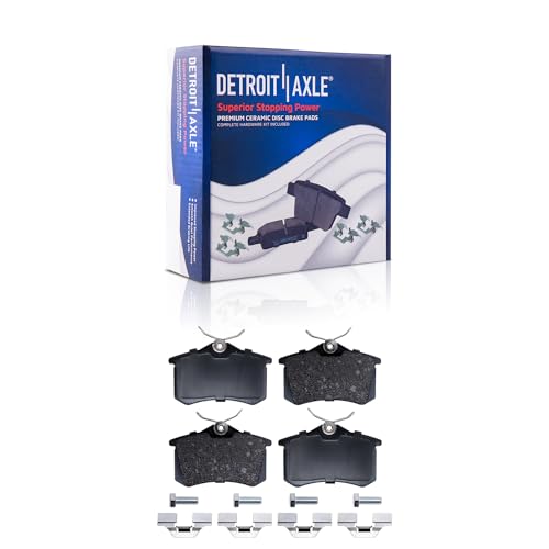 Image of Detroit Axle - Rear Brake Pads for Volkswagen Jetta Beetle Cabrio Golf