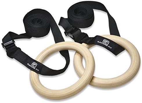 Garage Fit Wood Gym Rings, Wooden Gymnastic Rings, Fitness Rings, Exercise Rings, Gym Ring, Gymnast Rings, Gymnastics Rings