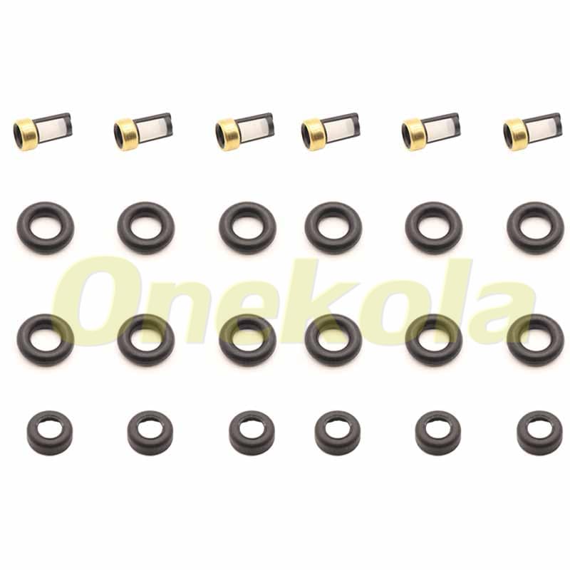 Fuel Injector Service Repair Kit Filters O rings Seals Grommets For For Honda Civic For Acura Rdx Rsx K20 K24 16450-RWC-A01 EWLKJ00429 - (Color: 20 piece set)