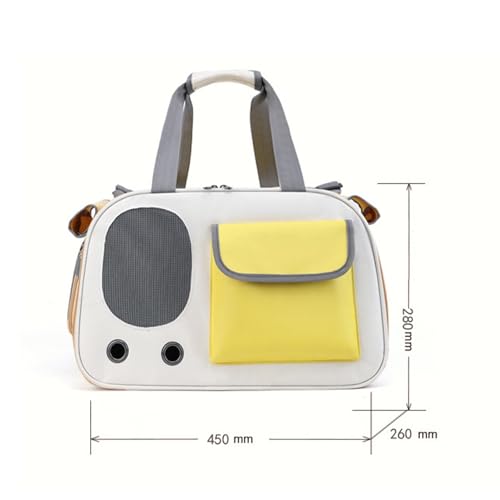 Topyond Bolsa de transporte para animais de estimação de grande capacidade Bolsa de ombro portátil p