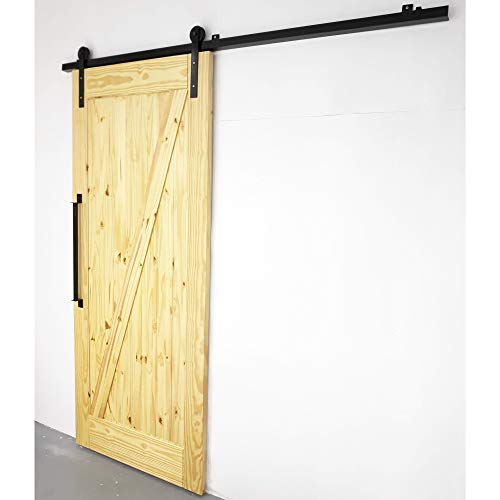 Kit Trilho Porta De Correr Roldana Aparente Celeiro Goede Black 2m