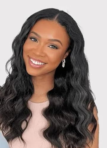 Perruque bouclée v part en cheveux humains mixtes densité 180 sans colle pour femme