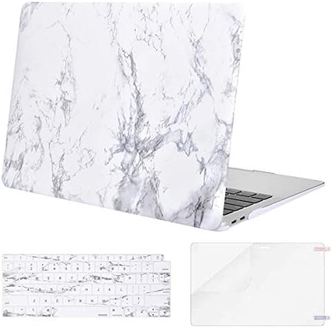 white marble macbook air case