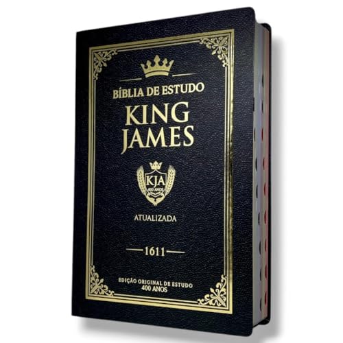 Bíblia de Estudo King James Atualizada - Imperial Preta- Capa Dur...