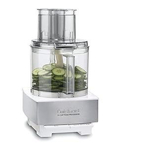 Cuisinart DFP-14BCWNYAMZ Food Processor, 14 Cup, Stainless Steel, White