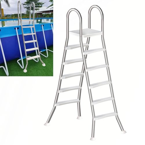Escalera para piscina LHFJ acero inoxidable 63 in miniatura 1