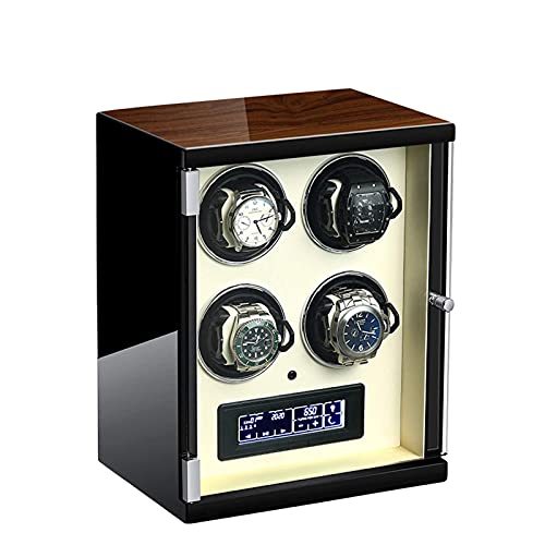Remontoir pour 4 montres automatiques silencieux avec 5 modes de rotation et écran tactile
