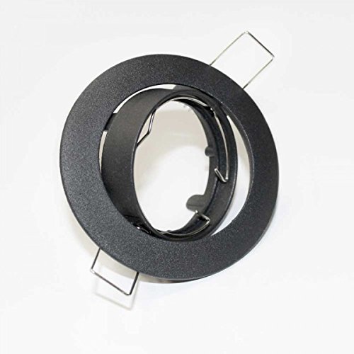 Wonderlamp Foco empotrable, Negro