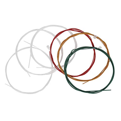 KKmoon IRIN C105 Cordas para violão clássico acústico arco-íris colorido Núcleo de nylon Ferido em l