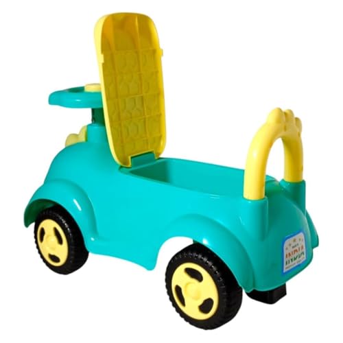 Image of kidsROAR Push Ride On Car for Kids 1-5 Years | Baby Push Car with Music, 3D Lights & Backrest | Premium Ride On Toy Supports Up to 35kg (DIANO, Green)