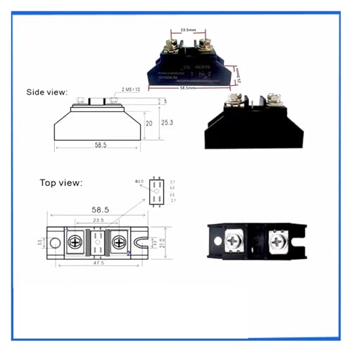 Tiristor bidireccional BTA60A y BTA100A de 1000V en formato de módulo M220 3