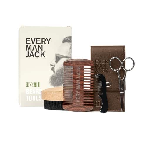 Every Man Jack Beard Grooming Tool Gift Set for Men