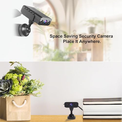 Smallest Wireless WiFi Camera,HD1080P Spy Camera Detector,Portable HDVdeo Surveillance Camera,Baby Monitor,Nanny Cam with Night Vision,Motion Detection,Cloud Storage for Security with iOS Android APP