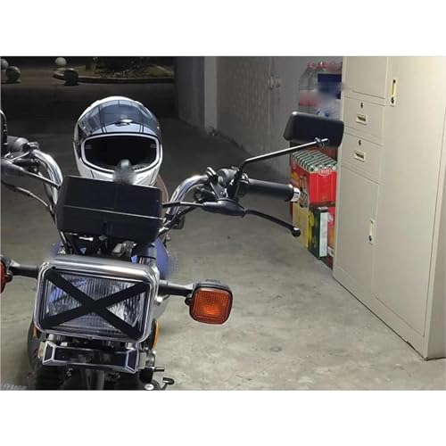 Retrovisor para motocicleta Electra Glide cromado negro Softail Street Bob 6