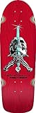 Powell Peralta O.G. Rodriguez Skull & Sword Reissue Skateboard Deck, Red Stain, 10