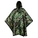 Produktbild USGI Industries Military Style Poncho Multi Use Rip Stop Camouflage Regen Poncho, Waldland, Einheitsgröße