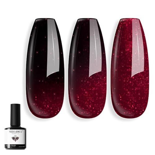 modelones Gel Nail Polish Burgundy Red