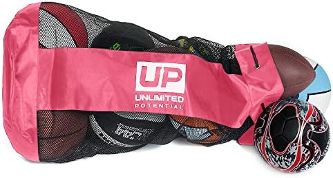 Unlimited Potential Mesh Equipment Bag - Adjustable, Sliding Drawstring Cord Closure. Perfect mesh Bag for Parent or Coach, Making it Easy to Transport and Keeping Your Sporting Gear Organized