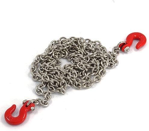 Yeah Racing 1/10 RC Rock Crawler Accessory 96cm Long Chain and Hook Set Red #YA-0357