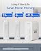 Waterdrop G5P500 Reverse Osmosis Water Filter, NSF/ANSI 58 & 372 Certified, 7 Stage Reverse Osmosis System, 500G RO Water Filtration System, 2:1 Pure to Drain, Reduces TDS PFAS, BPA Free
